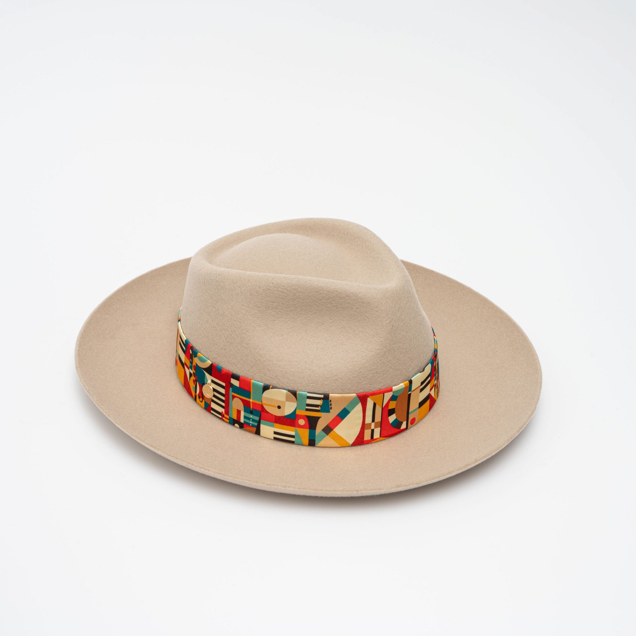 Chapeau Chicago ivoire avec foulard interchangeable